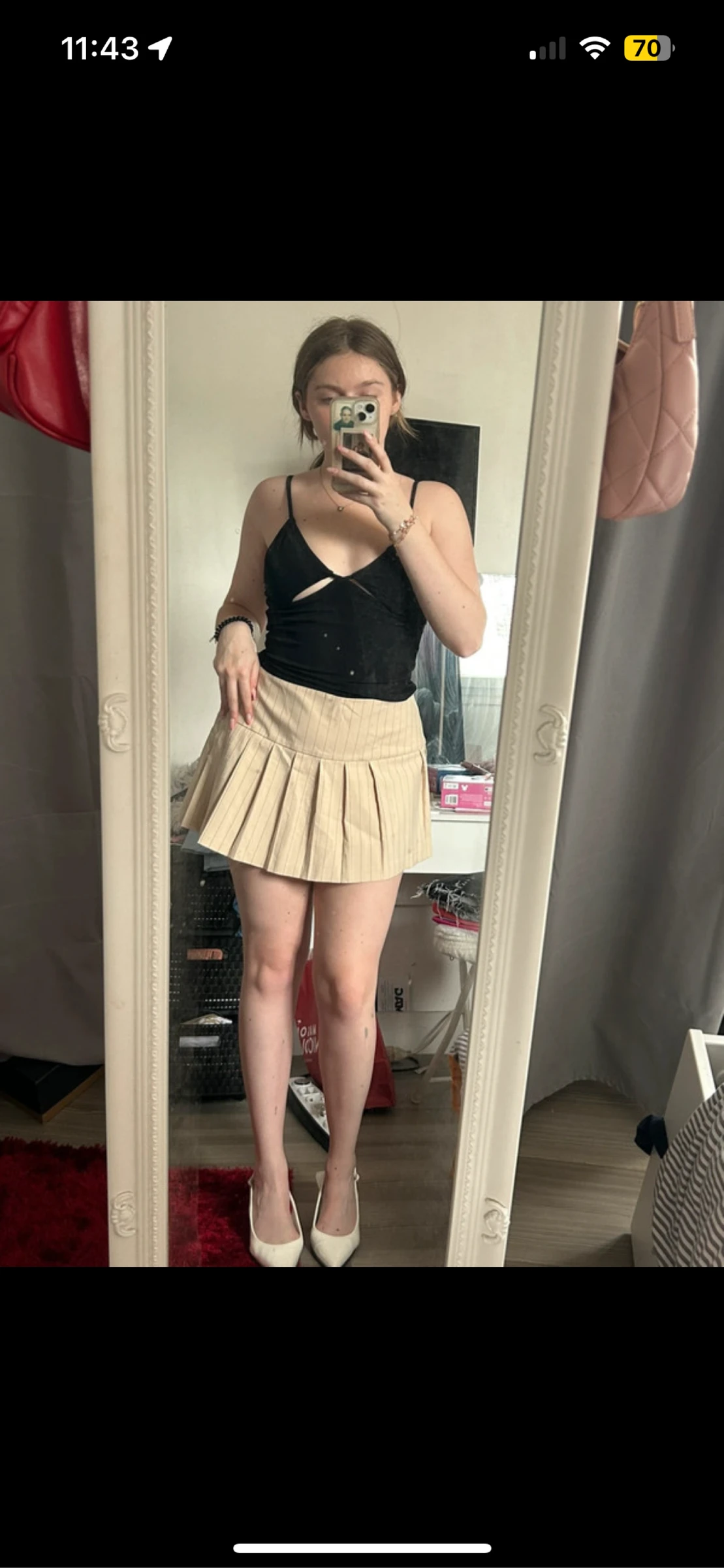 Saia curta estilo colegial 2000S – photo 4